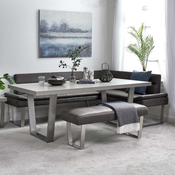 Corner dining table set with online bench